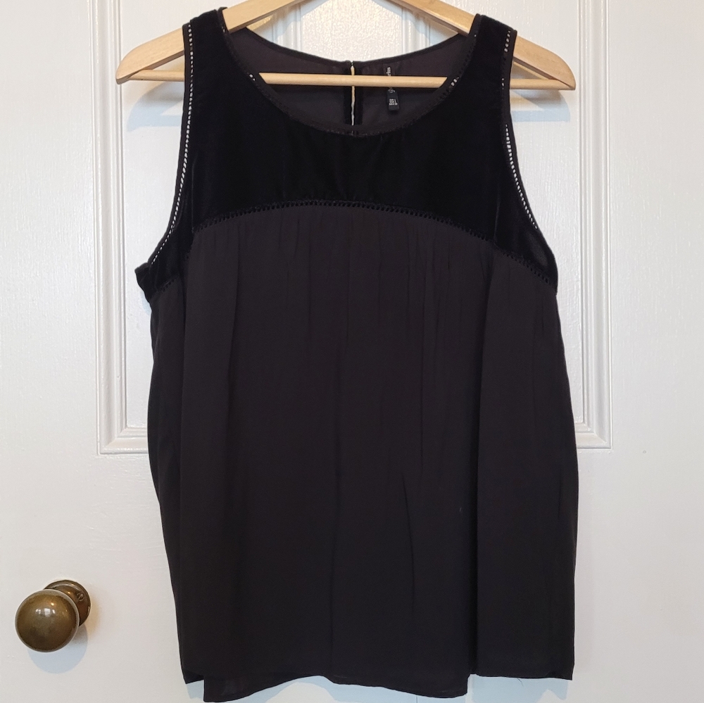 Black Velvet Tank Top